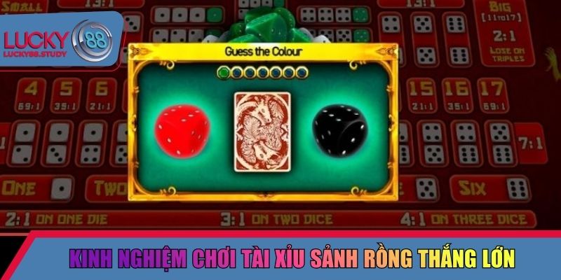 Kinh nghiệm chơi Tài Xỉu Sảnh Rồng thắng lớn