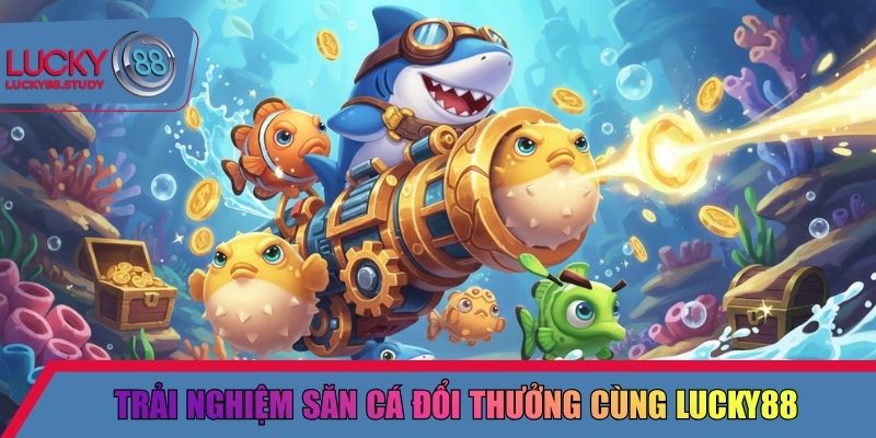 Trải nghiệm săn cá đổi thưởng cùng Lucky88